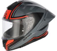 Acerbis Tarmak-X, casque intégral S Gris/Noir/Rouge Néon Gris/Noir/Rouge Néon