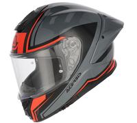 Acerbis Tarmak-X Logo Casque, Noir/Gris/Rouge, Taille S (55/56)