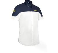 Acerbis Team, chemise à manches courtes M Blanc/Bleu Foncé Blanc/Bleu Foncé