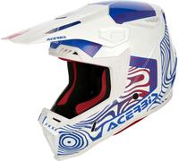 Acerbis Whoops, casque de motocross XS Blanc/Bleu/Rouge Blanc/Bleu/Rouge