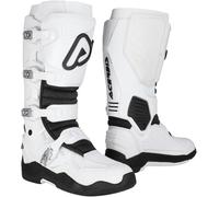 Acerbis Whoops Logo Bottes de motocross, Blanc/Noir, Taille 42