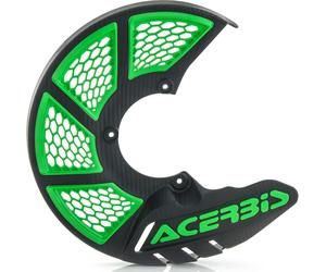Acerbis X-Brake 2.0, couverture de disque avant Noir/Vert Noir/Vert