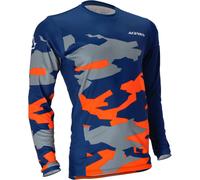 Acerbis X-Duro Winter Maillot de motocross, bleu/orange, Taille M