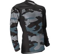 Acerbis X-Duro Winter Maillot de motocross, noir/gris, Taille L