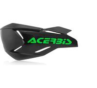 Acerbis X-Factory Coque de protection pour les mains (Black/Green,One Size)