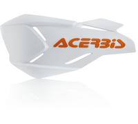 Acerbis X-Factory Coquille de garde de main, Blanc/Orange, Taille unique