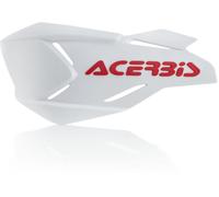 Acerbis X-Factory Coquille de garde de main, Blanc/Rouge, Taille unique