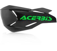 Acerbis X-Factory Coquille de garde de main, noir/vert, Taille unique