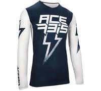 Acerbis X-Flex Blizzard Maillot de motocross, bleu/blanc, Taille XL