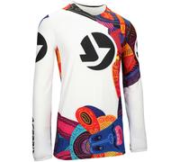 Acerbis X-Flex Veras Maillot de motocross, Blanc/Noir/Jaune, Taille XXL