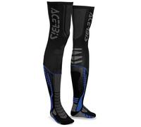 Acerbis X-Leg Pro Chaussettes, noir/bleu, Taille XXL