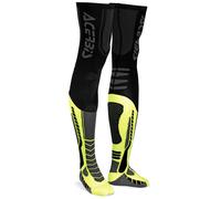 Acerbis X-Leg Pro Chaussettes, noir/jaune, Taille L/XL