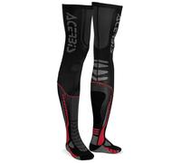 Acerbis X-Leg Pro Chaussettes, noir-rouge, taille 2XL pour homme