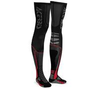 Acerbis X-Leg Pro Chaussettes, noir/rouge, Taille L/XL