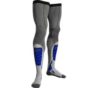 Acerbis X-Leg Pro, chaussettes XXL Gris/Bleu Gris/Bleu