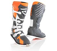 Acerbis X-Race Bottes de motocross, gris-orange, taille 47 pour homme