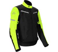 Acerbis X-Street Veste textile moto pour dames, noir/jaune, Taille XS