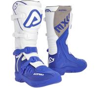 Acerbis X-Team Bottes Motocross, Blanc/bleu, Taille 46