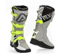 Acerbis X-Team Bottes Motocross, gris/jaune, Taille 44