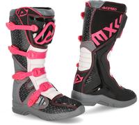 Acerbis X-Team Bottes Motocross, noir-rose, taille 41 pour homme