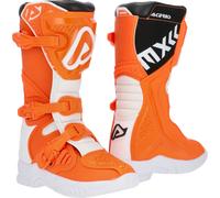 Acerbis X-Team JR Kids Bottes de motocross, blanc-orange, taille 36 pour des gamins