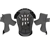 Acerbis X-Track, doublure/coussinets des joues XL Noir/Gris Noir/Gris