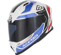 Acerbis X-Way, casque intégral S Blanc/Bleu Clair/Rouge/Noir Blanc/Bleu Clair/Rouge/Noir