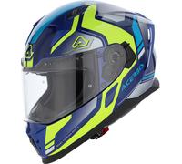 Acerbis X-Way, casque intégral S Bleu Foncé/Bleu/Jaune Néon Bleu Foncé/Bleu/Jaune Néon
