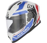 Acerbis X-Way Graphic Logo Casque, Blanc/bleu, Taille M (57/58)