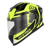 Acerbis X-Way Graphic Logo Casque, fluo jaune/noir/néon jaune, Taille XS (53/54)