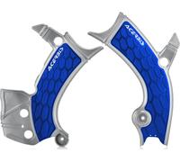 Acerbis Yamaha WRF/YZ 250/450, Protection de cadre X-Grip Argent/Bleu Argent/Bleu