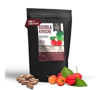 Acerola 120 gélules | 500 mg par capsule | Vitamine C naturelle et non traitée | Végétalien et sans additifs (120)