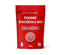 Acerola bio poudre 100g immunite et energie naturelle