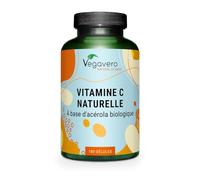 Acerola Vitamine C BIO Vegavero® | UNIQUE : 100% NATURELLE - Sans Additifs | Extraction en FRANCE | 180 Gélules | 1060 mg d’Extrait Par Dose | VEGAN