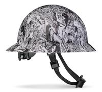 ACERPAL Casque Pyramex plein bord, sécurité de conception léopard puissante 6 pt Lady Luck