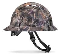 ACERPAL Casque rigide ventilé à bord complet OSHA, casque de sécurité approuvé par le travail de construction, camouflage Woodsman, chapeau blanc, chapeaux durs personnalisés, Cascos de Construccion, suspension à cliquet réglable à 6 points