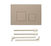 ACESOME Plaque de déclenchement pour WC compatible avec Geberit sigma01 sigma10 sigma20 sigma21 sigma30 sigma50 sigma60 Plaque de déclenchement en plastique pour chasse à 2 débits (kaki)