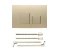 ACESOME Plaque de déclenchement pour WC compatible avec Geberit sigma01 sigma10 sigma20 sigma21 sigma30 sigma50 sigma60 Plaque de déclenchement en plastique pour chasse à 2 débits (doré)