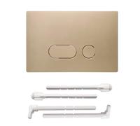 ACESOME Pour plaque de déclenchement Geberit Sigma 01, Sigma10, Sigma20, Sigma21, Sigma30, Sigma50, Sigma60, plaque de déclenchement en plastique pour chasse à 2 débits (doré)