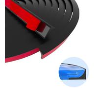 ACESOME Seuil de Douche Barrage d'eau, 3M Joint Etancheite Douche, Barrière de Douche Fabriqué en Silicone, Barre de Seuil Adhesive, noir