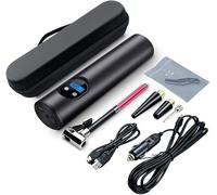 Acesport Compresseur à Air Portatif sans Fils ，Mini gonfleur de Pneu Rechargeable, avec lumière LED et écran LCD,pour Pneus de Moto, Voiture, Velo, Anneau de Natation à Billes etc