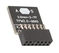 AceSupever Module TPM 2.0 pour ASUS, LPC 14 broches pour Windows 11 TPM 2.0 Carte cryptée TPM 2.0 Puce de module 2,0 mm Espacement 2 x 7P TPM pour ordinateur carte mère