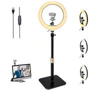 Acetaken Link-2-Pro Support pour caméra de bureau, anneau lumineux de 25,4 cm avec support pour webcams Insta360 Link 2 Pro/Link 2c Pro/Link 2/Link 2C