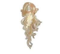 Acetate Claw Clip, Jellyfish Hair Clip, Sea Inspired Hairpin, Strong Grip Elegant Design, 4.92 Inches long, Ideal for Wedding Dance School Events Family Photos Ladies Daily Styling