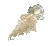 Acetate Claw Clips, Jellyfish Shape Hairpins, Sea-Inspired Hair Accessories 4.92 inches long, Strong Hold Clips, Elegant Styling Tools for Weddings, Dance Performances, School Events, Family Photos