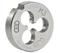 Aceteel Filière M3 x 0,35 mm filetage rond métrique, filetage à droite M3 x 0,35