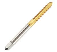 Aceteel Taraud métrique M2,3 x 0,45 HSS Ti-Coated Straight Flute Filetage M2,3 x 0,45 mm Filetage en titane pour machine à coudre à droite