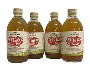 Aceto di mele biologico 4x500ml vinaigre de pomme mère non pasteurisé, biologique et non filtré
