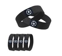 Acets de Fixation Bande Chaussure,6 Attaches Elastiques Noires pour Lacets de Chaussures de Football et de Rugby Empêchent les Lacets de se Défaire Pendant les Matchs et Autres Activités Sportives