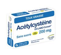 ACETYLCYSTEINE 200 EG Conseil SANS SUCRE pour Toux et Bronchites- 18 sachets Sachet(S) pc(s)